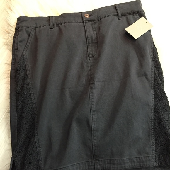 NWT Pilcro and the Letterpress Crochet Side Skirt  Anthropologie - Picture 1 of 8